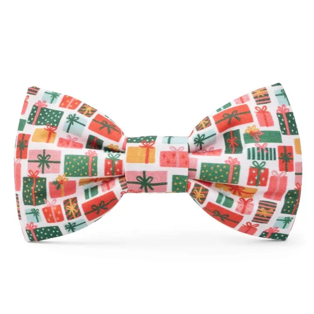 The Foggy Dog x Rifle Paper Holiday Birthday Gifts Bow Tie & Reusable Bag Bundle
